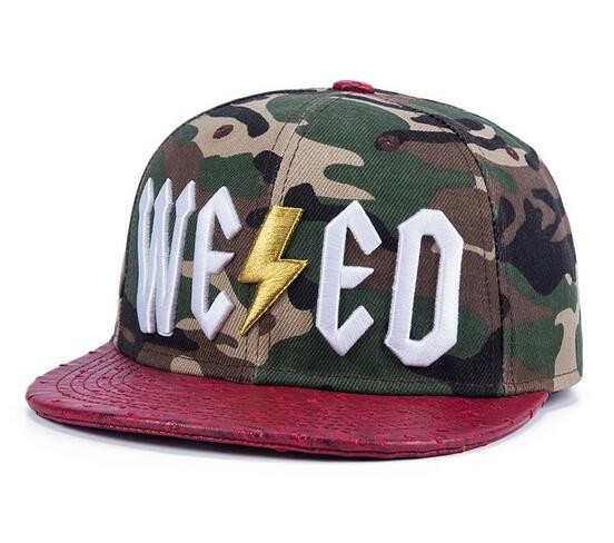 Camo Snapback 3D Embroidery Cap