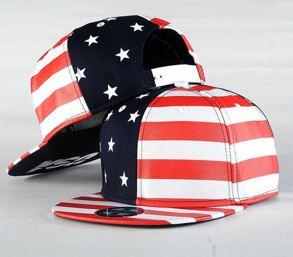 Printed American Stars and Stripes Flag Cap