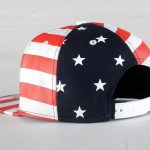 Gorra impresa de la bandera estadounidense de barras y estrellas