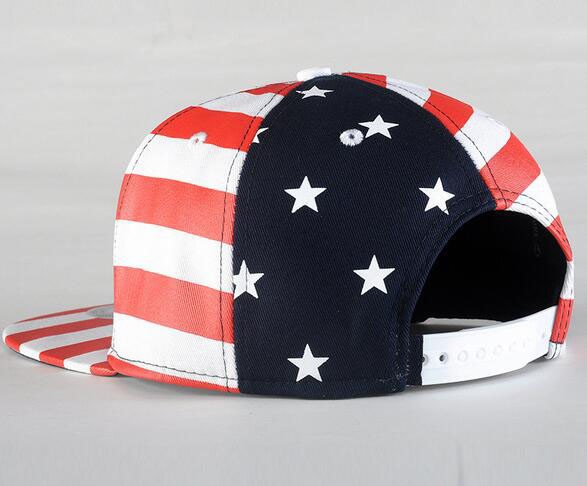 プリントされたアメリカの星条旗の旗の帽子