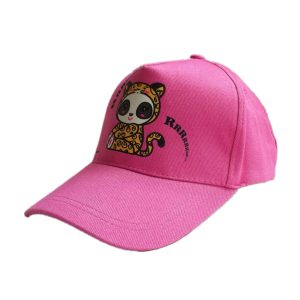custom girl baseball cap with sublimation print logo