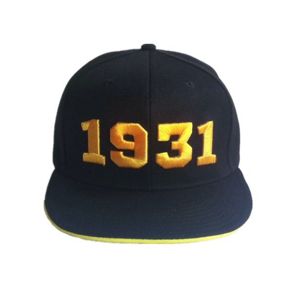 Hip-Hop Cap, 3D Embroidery Snapback Hat, 1931 Snapback caps