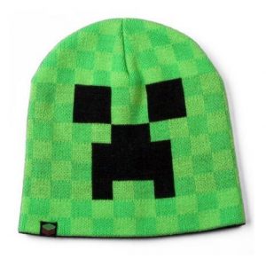 Minecraft Creeper Beanie | Mine Craft Hat | Official | BEANIE | Youth | Зеленый