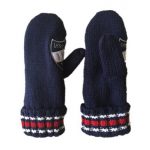 Logo bordir Sarung Tangan Rajutan Dirajut dengan lapisan bulu kutub