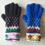 Snowflake jacquard Knitted with polar fleece lining