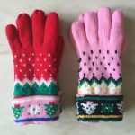 Snowflake jacquard Knitted with polar fleece lining