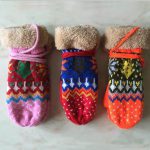 Christmas tree jacquard Knitted with polar fleece lining