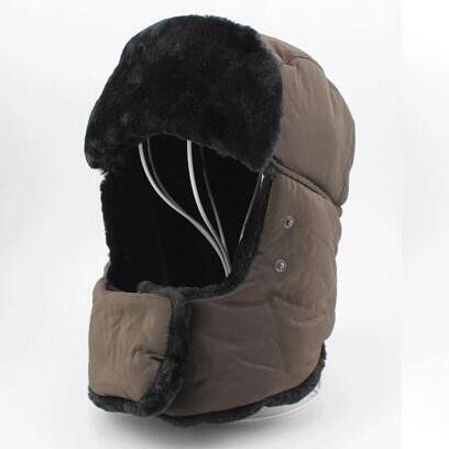 Men Women Winter Trapper Hats Earflap Warm Russian Ski Hat With Mask
