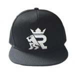 100% Acrylic snap back black cap