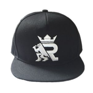 100% Acrylic snap back black cap