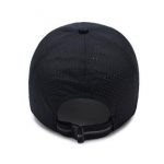 Allover small holes microfiber baseball cap
