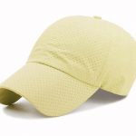 Allover small holes microfiber baseball cap