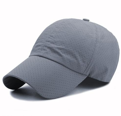 Allover small holes microfiber baseball cap