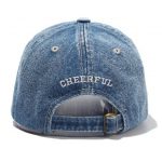 Washed baseball cap with embroidery