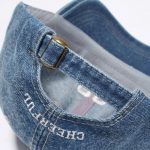 Washed baseball cap with embroidery