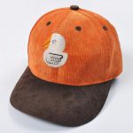 Children corduroy cap