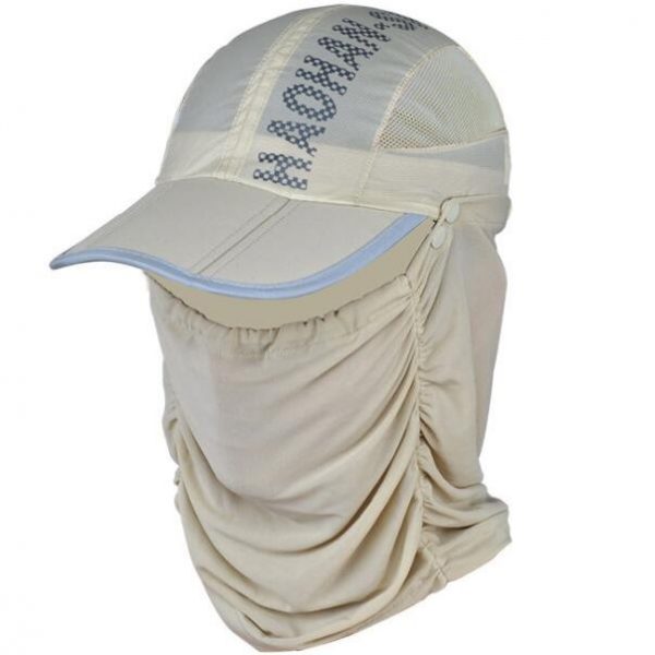 Sunshade hat with cover for face and neck