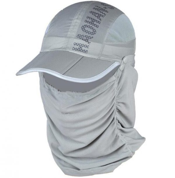 Sunshade hat with cover for face and neck