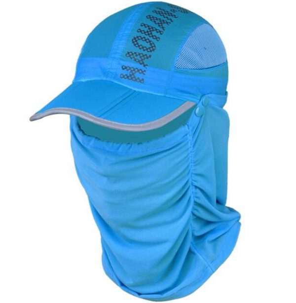Sunshade hat with cover for face and neck
