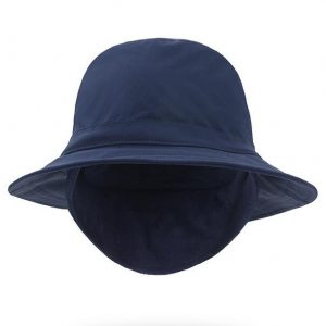 100% Cotton Bucket Hat With Fleece Flap