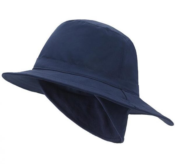 100% Cotton Bucket Hat With Fleece Flap