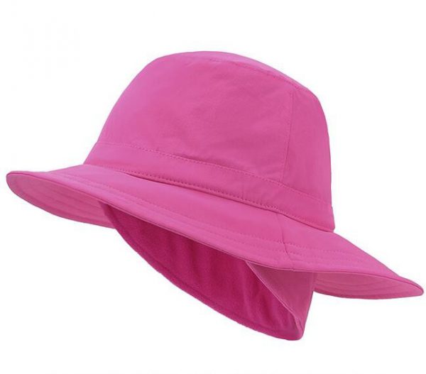 100% Cotton Bucket Hat With Fleece Flap