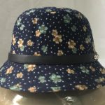 Women cloche hat with leather band