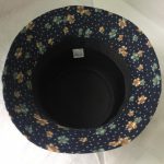 Women cloche hat with leather band