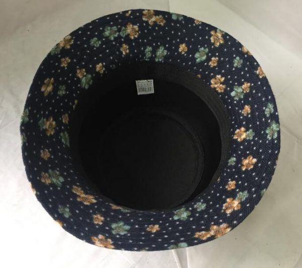 Women cloche hat with leather band