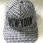 Herringbrone fabric snap back cap