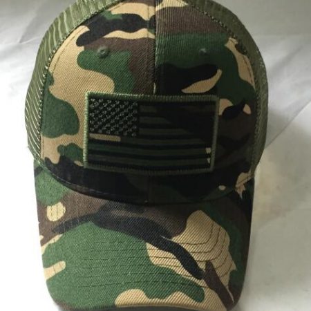 American flag style baseball cap