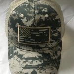 American flag style baseball cap