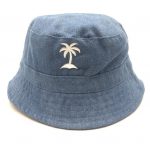 Embroidery Denim Bucket Hat Boy Summer Cap