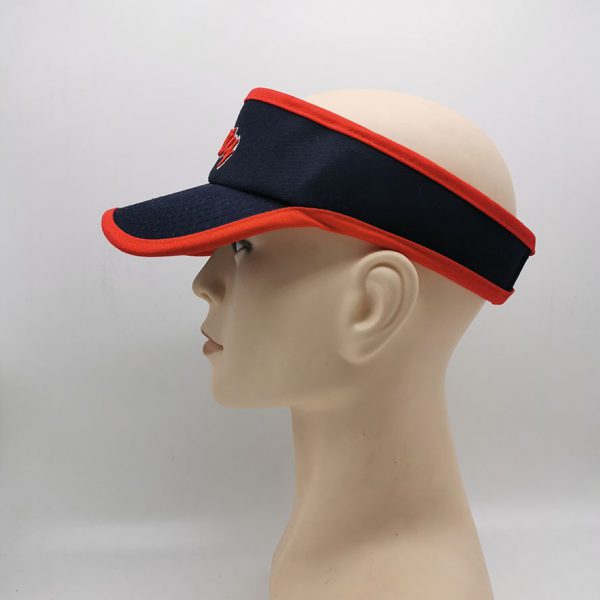 Identity Navy/red Cotton Twill Performance Visor
