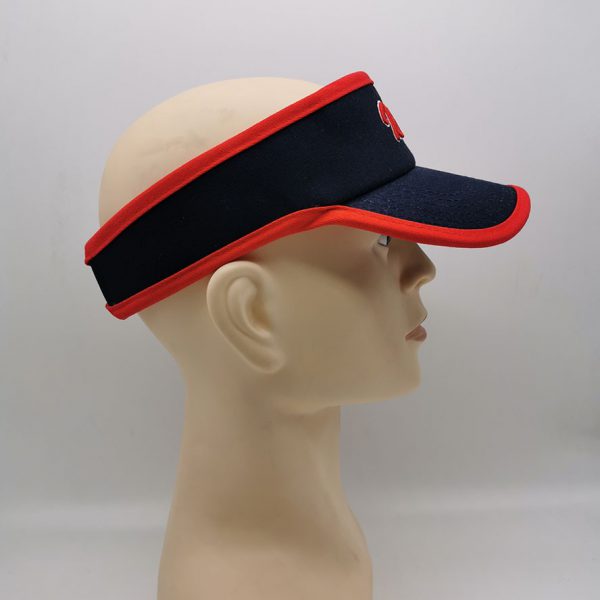 Identity Navy/red Cotton Twill Performance Visor