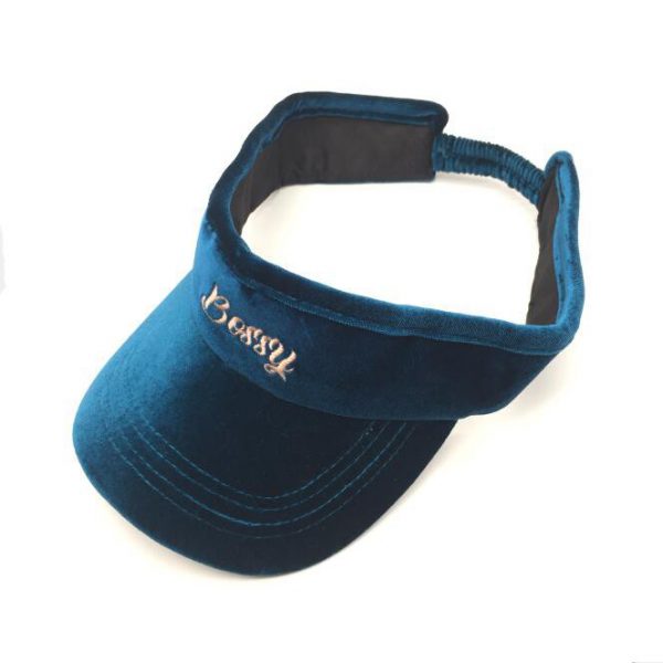 Turquoise Velvet leisure visor