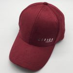 Burgundy velvet silver foil print peak