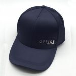 Ladies satin silver foil print cap