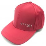 Ladies satin silver foil print cap