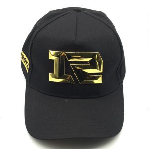 Metal emblem game players cap