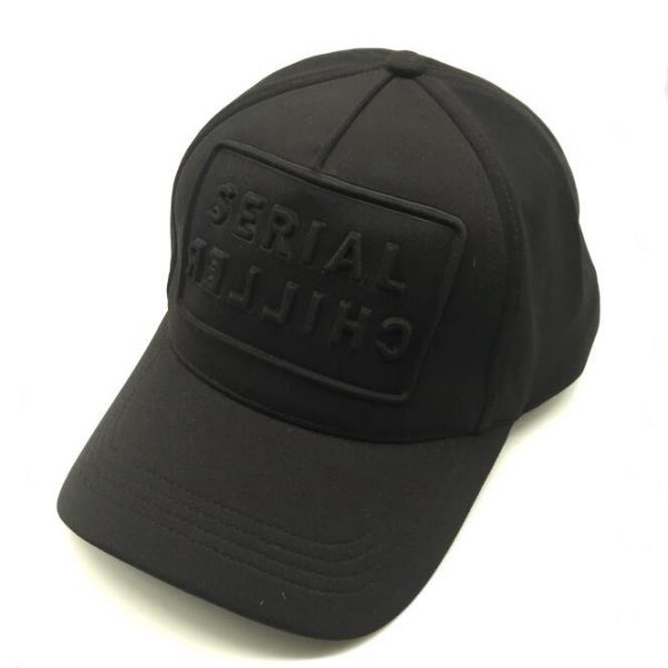 Jersey fabric embossed 5 panel cap