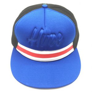 Ribbon and Embossed Royal Baseball Cap