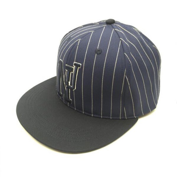 NJ 3D embroidered stripe snapback cap