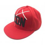 ICON red jersey snapback cap
