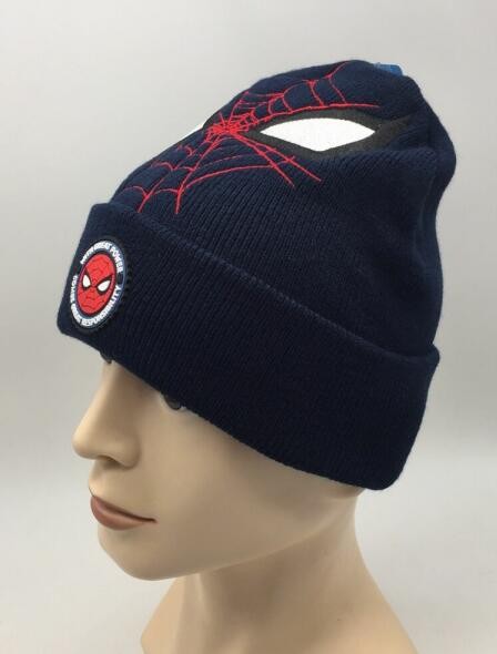 Embroidered Spiderman Beanie