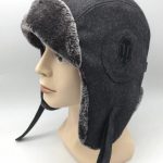 Wool and Fur Aviator Hat with Earflaps