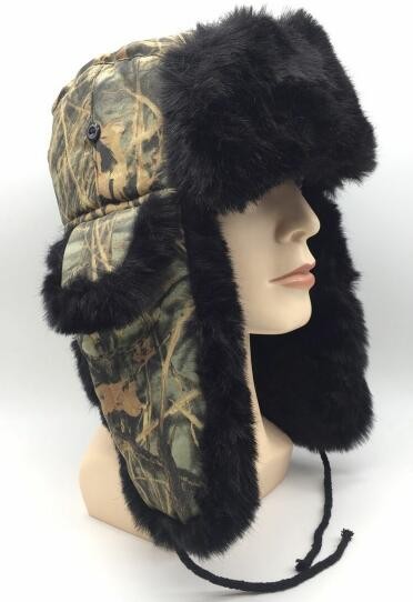 Russian winter earflaps hat