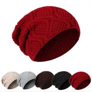 Jacquard pattern knitted hat