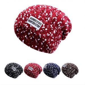 Fashion knitted folding hat for ladies