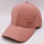 UZZI skin pink suede cap
